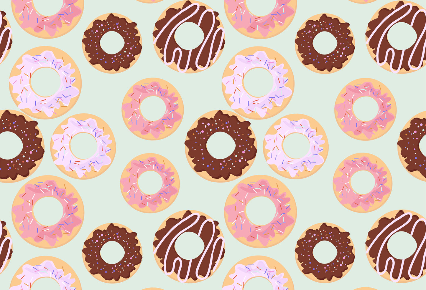 Fox Donut Children Photography Vinyl Backdrop - Foxbackdrop