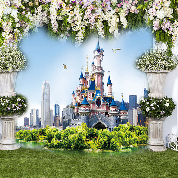 Fox White Curtrain Wedding Vinyl Photos Backdrop - Foxbackdrop