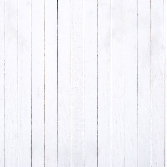 Fox Rolled White Wood Board Wall Vinyl Photography Backdrop - Foxbackdrop