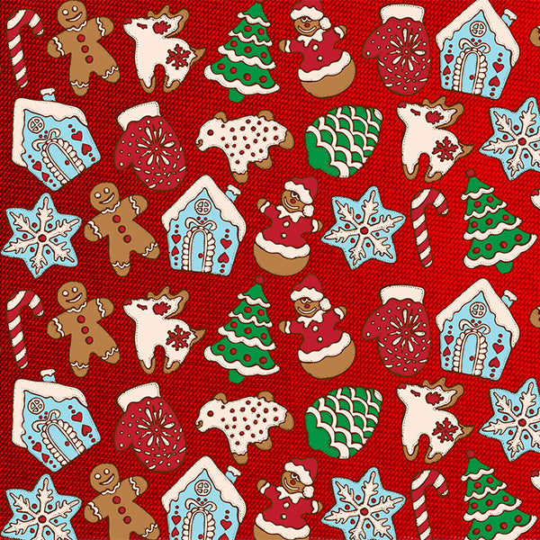 Fox Red Christams Cartoon Vinyl Photos Backdrop - Foxbackdrop