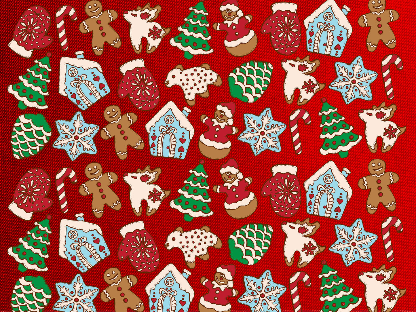 Fox Red Christams Cartoon Vinyl Photos Backdrop - Foxbackdrop