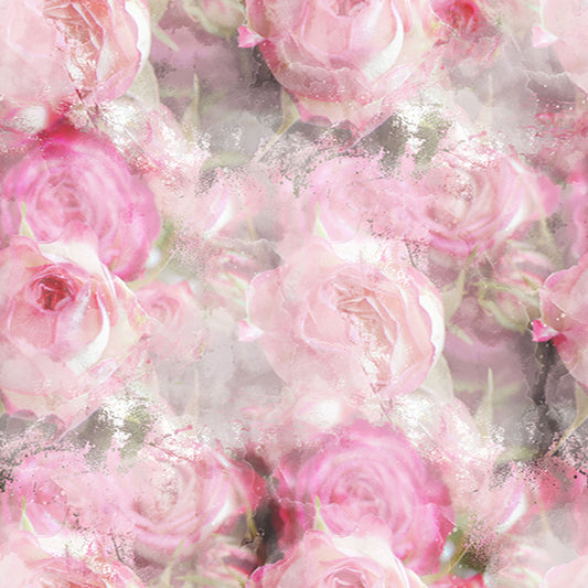 Fox Rolled Pink Blurring Flowers Vinyl Backdrop for Photography - Foxbackdrop