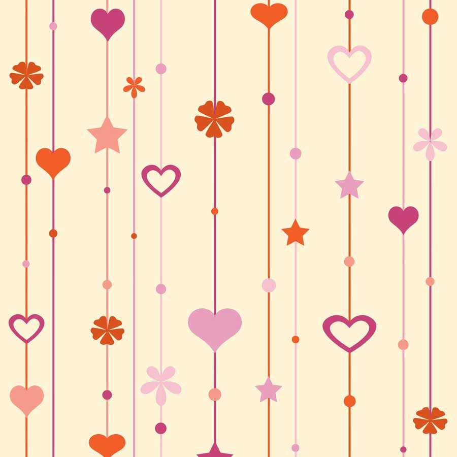 Fox Rolled Vinyl Heart Shape Valentine Day Photo Backdrop - Foxbackdrop