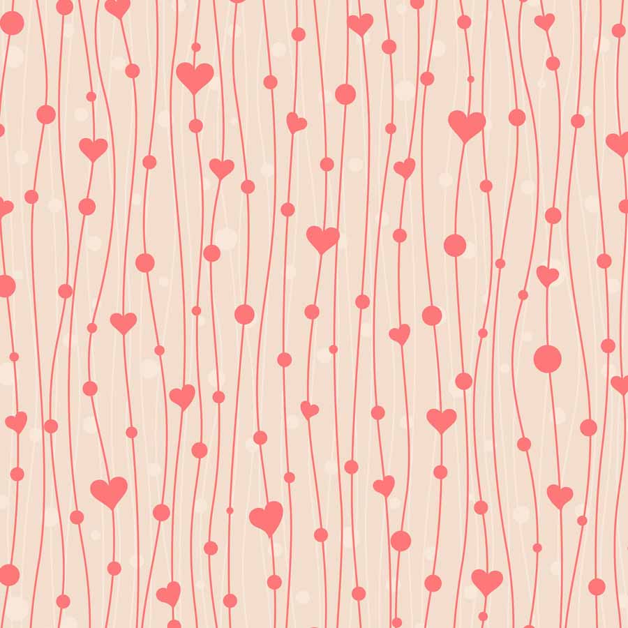 Fox Rolled Valentine Day With Hear Vinyl Photography Backdrop - Foxbackdrop