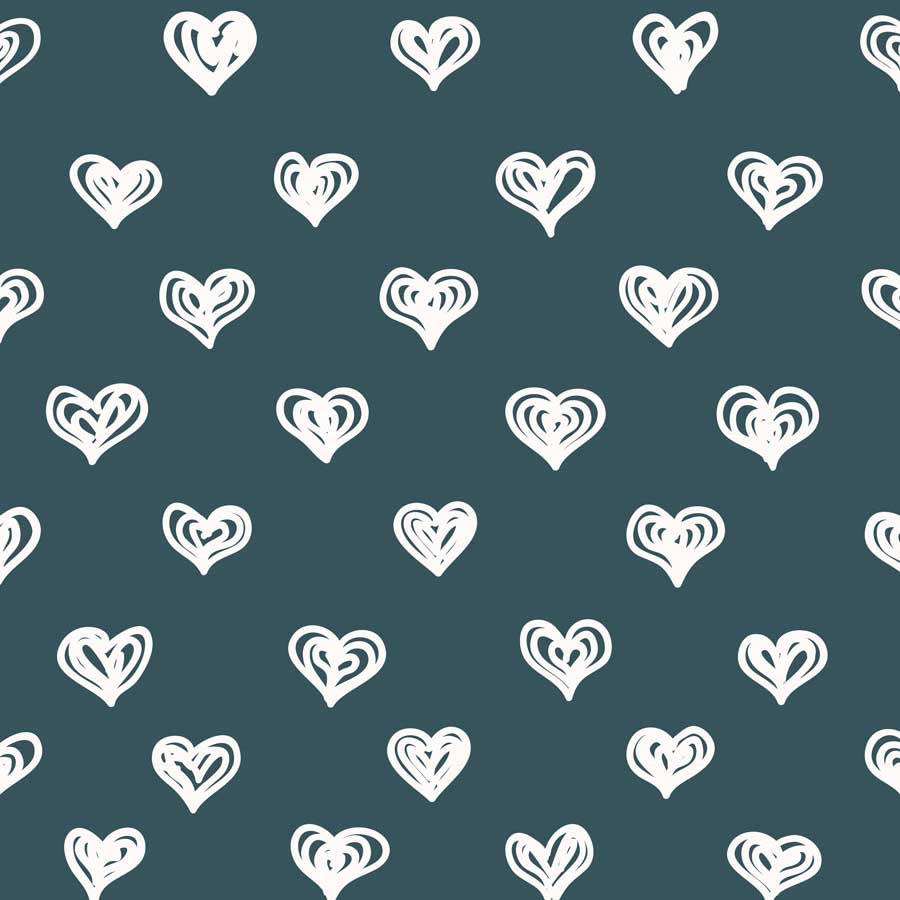 Fox Rolled Vinyl White Heart Valentine Day Backdrop - Foxbackdrop