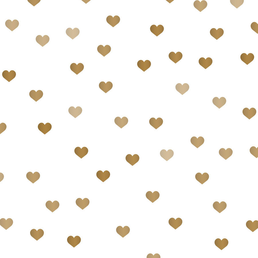 Fox Rolled Vinyl Brown Heart Valentine White Photo Backdrop - Foxbackdrop