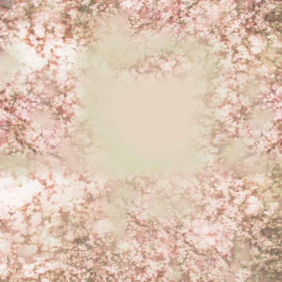 Fox Rolled Vinyl Small Flowers Spring Photo Backdrop - Foxbackdrop