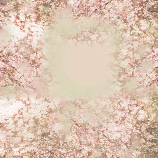 Fox Rolled Vinyl Small Flowers Spring Photo Backdrop - Foxbackdrop