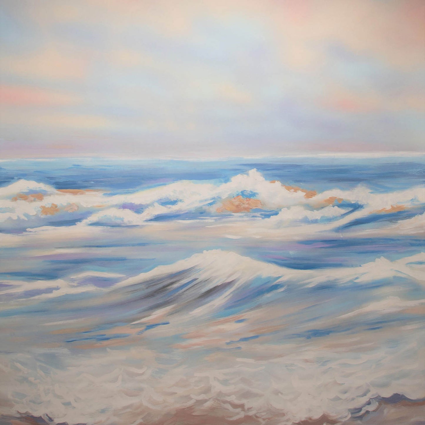 Fox Summer Sea Holiday Painting Rolled Vinyl Backdrop - Foxbackdrop