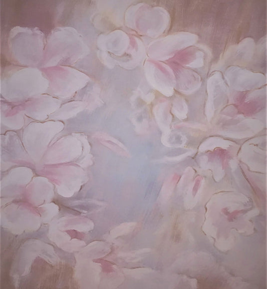 Fox Rolled Dreamy Flowers Vinyl Backdrop for Children Maternity - Foxbackdrop