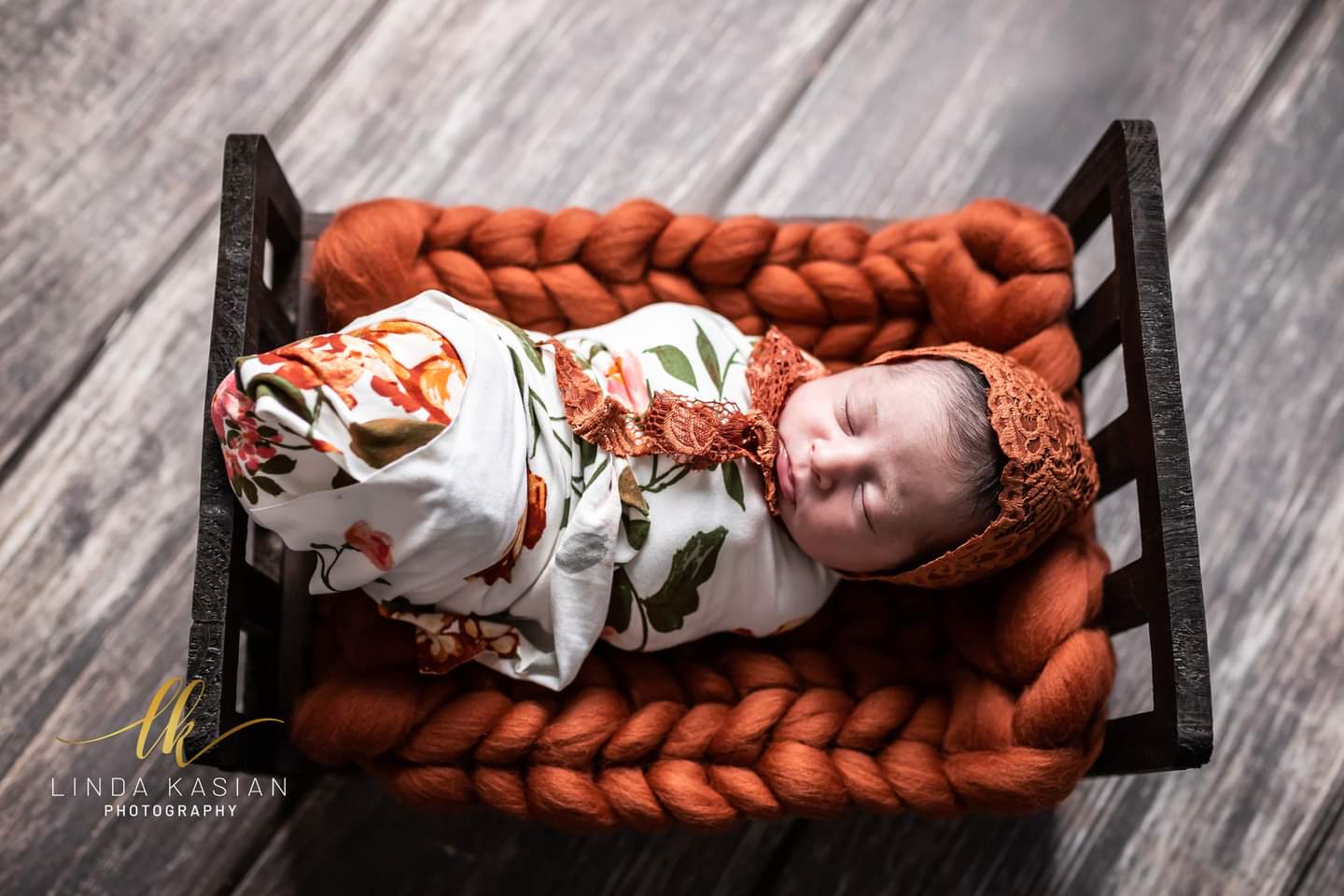 Fox Retro Wood Newborn Photos Rubber Mat Flooring - Foxbackdrop