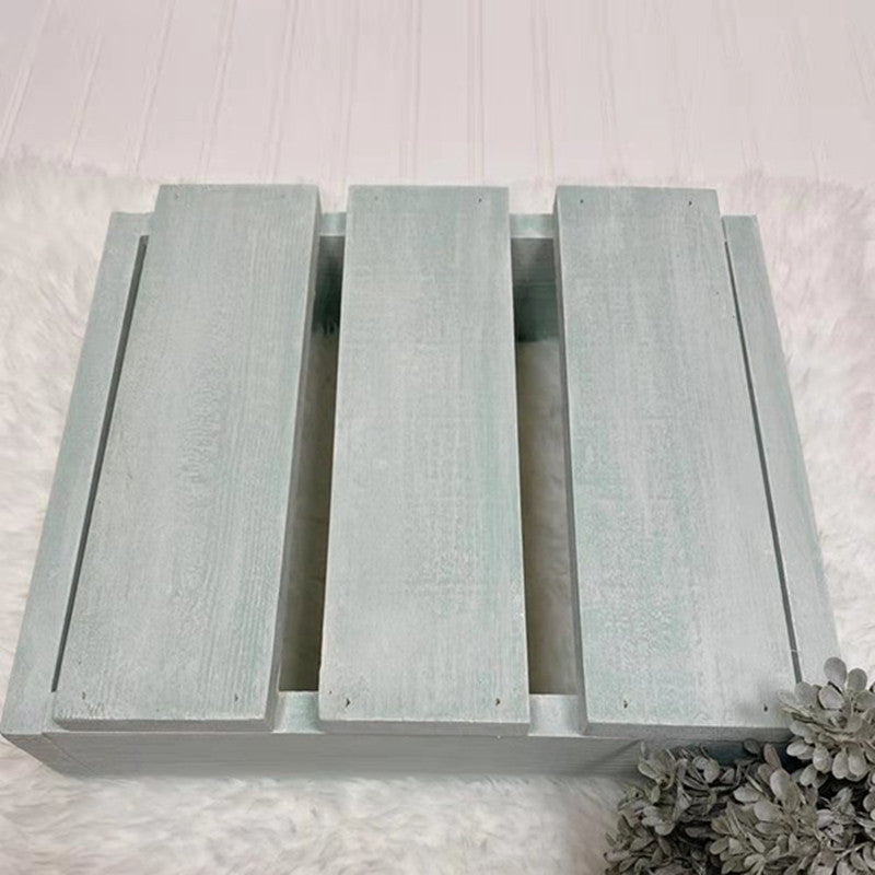 Fox Photography Props Small Wooden Box Retro Storage Box