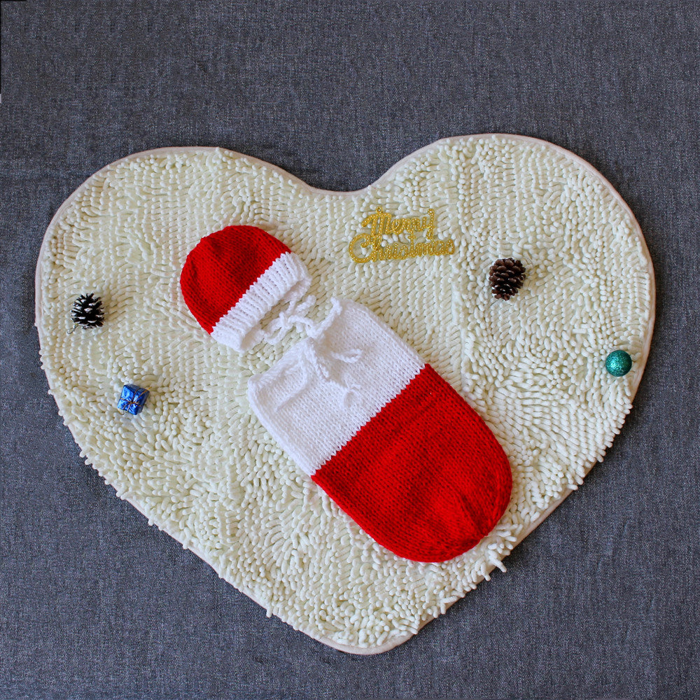 Fox Twins Photo Sleeping Bag Props Christmas Themed Snowman Model Set