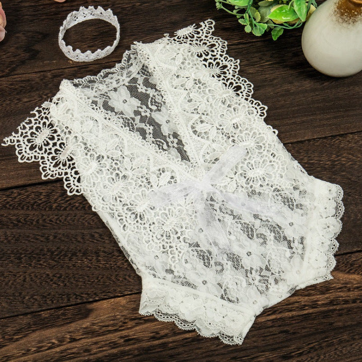 Fox 2pc/set Newborn Lace Outfits with Headwear - Foxbackdrop