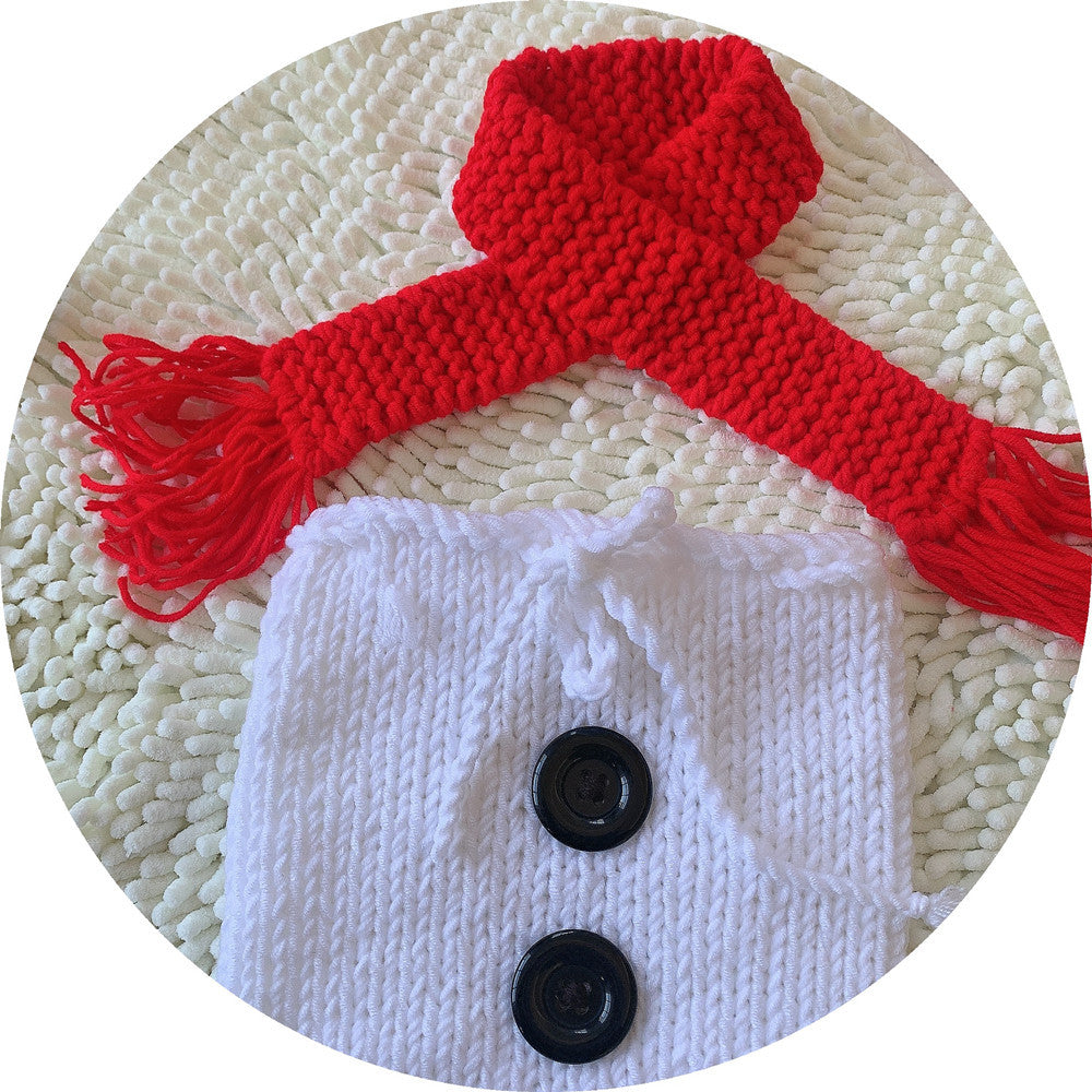 Fox Twins Photo Sleeping Bag Props Christmas Themed Snowman Model Set