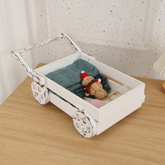 Fox Newborn Photography Props Small Wooden Bed