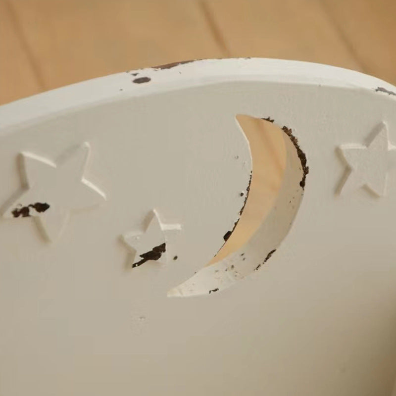 Fox Newborn Wooden Photography Props Cot Made of Old Style