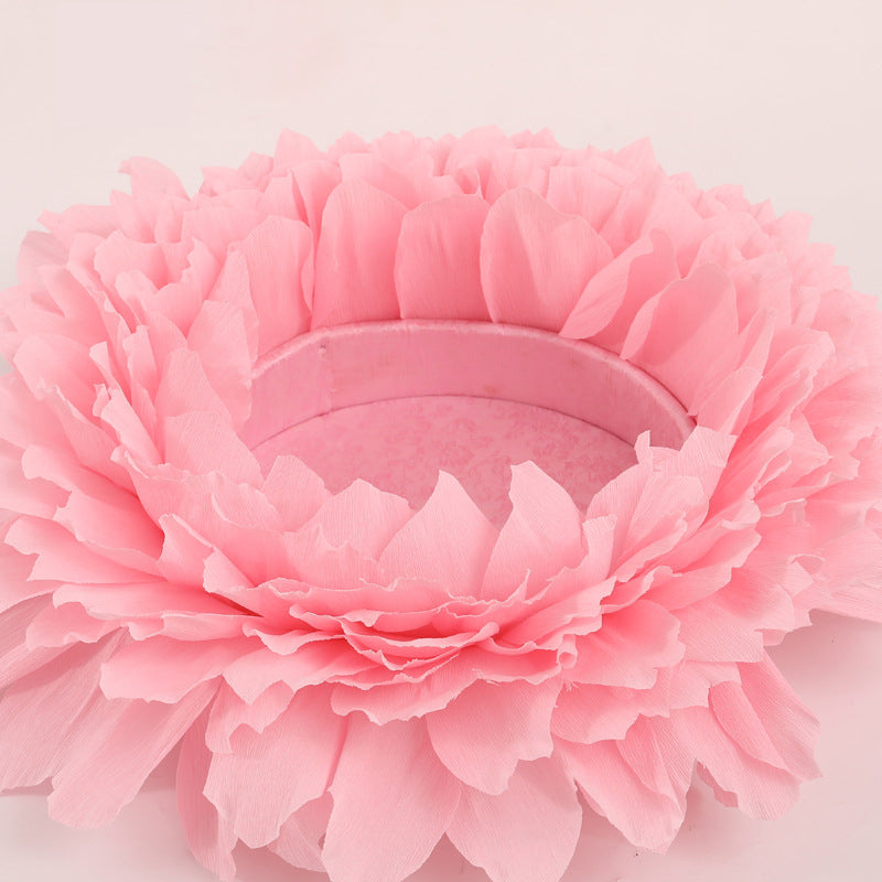 Fox Papery Flowers Baby Bed for Newborn Photo Prop