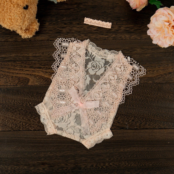 Fox 2pc/set Newborn Lace Outfits with Headwear - Foxbackdrop
