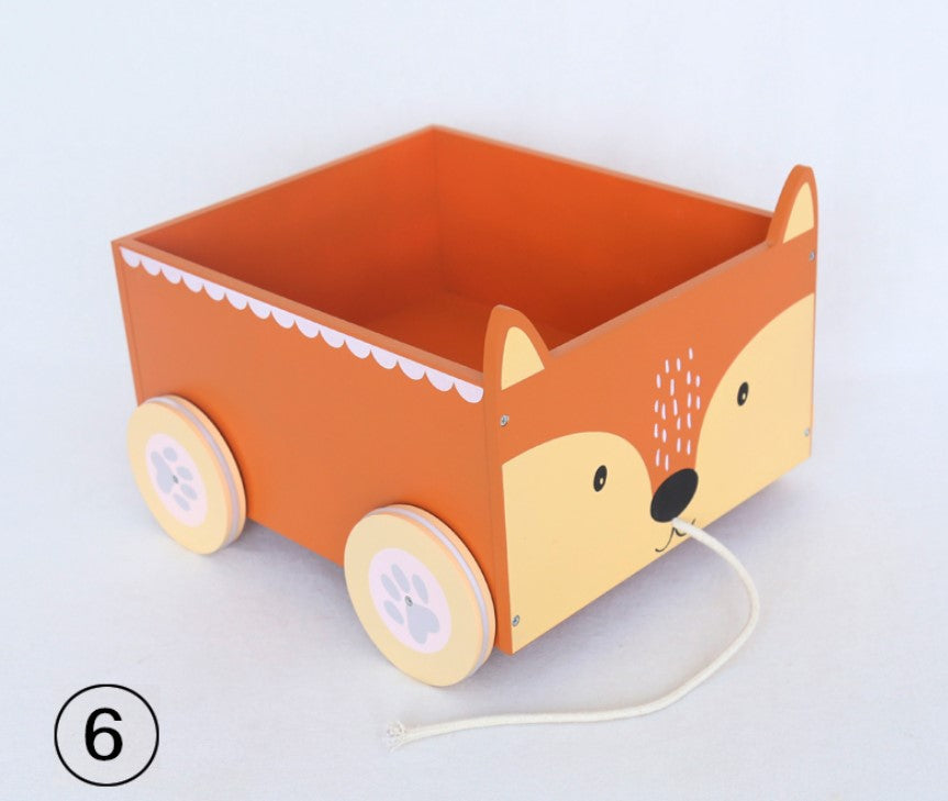 Fox Wooden Cars for Newborn Photo Props - Foxbackdrop