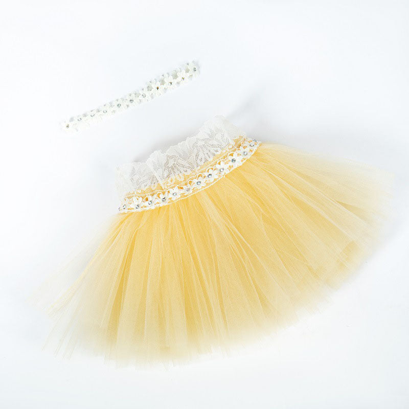 Fox 2pc/set Lace Summer Tutu Outfits for Newborn Photoshoot - Foxbackdrop