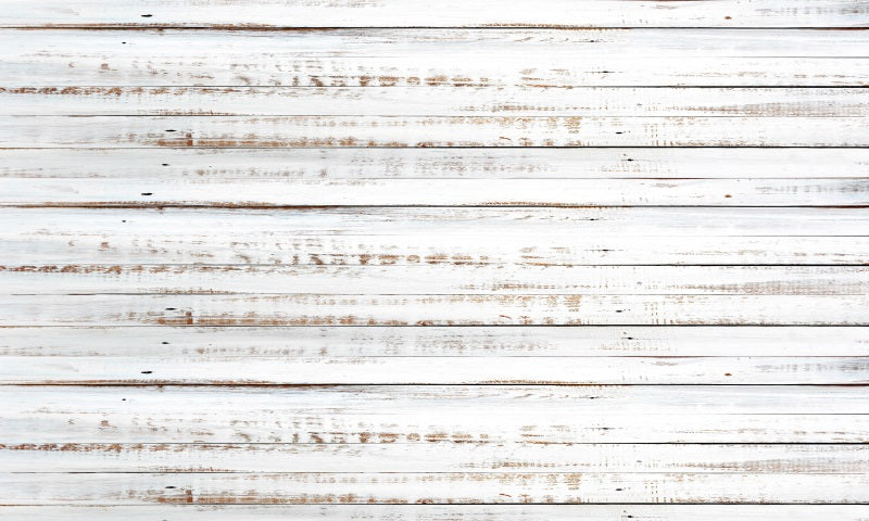 Fox Old White Wooden Board Empty Vintage Rubber Flooring Mat