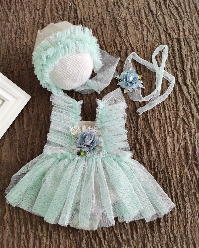 Fox 2pcs/set Newborn Baby Lace Outfits for Photoshoot - Foxbackdrop