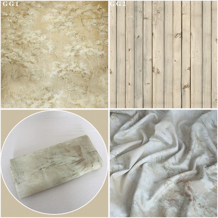 Fox Retro Flower/Wood Double-sided Nano 2 in 1 Photography Backdrop - Foxbackdrop
