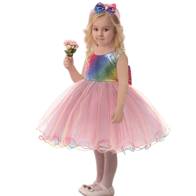 Fox Net Yarn Color Matching Children Princess Dress Hot Style Girl Dress Skirt