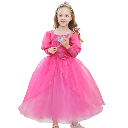 Fox Autumn Girl's Dress Princess Jasmine Mermaid Dress