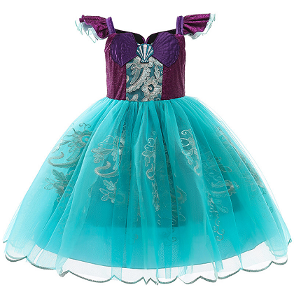Fox Mermaid Summer Short Sleeve Princess Dress