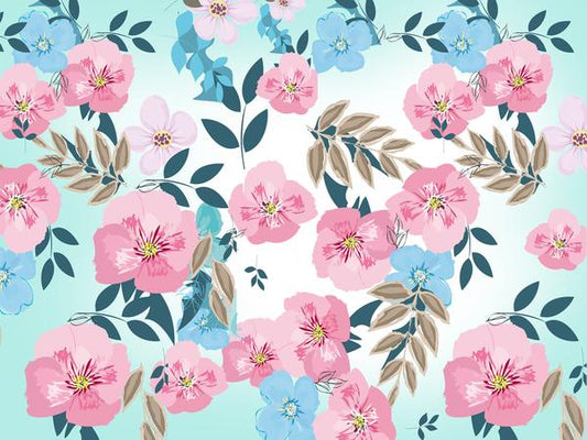 Fox Pink Watercolors Flower Vinyl Backdrop - Foxbackdrop