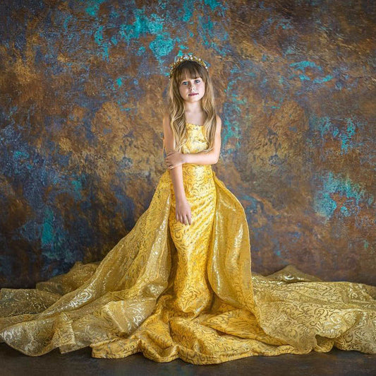 Fox Abstract Iron Rust Portrait Rolled Vinyl Backdrop - Foxbackdrop