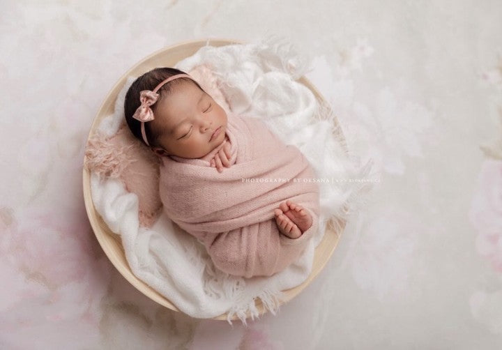 Fox Vague Flowers Vintage Retro Portrait Vinyl Backdrop