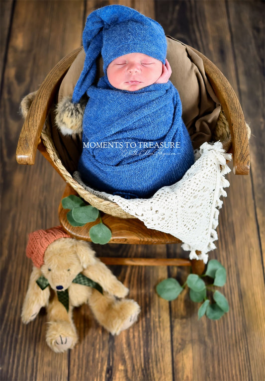 Fox Dark Brown Floor Wood Vinyl Photography Backdrop