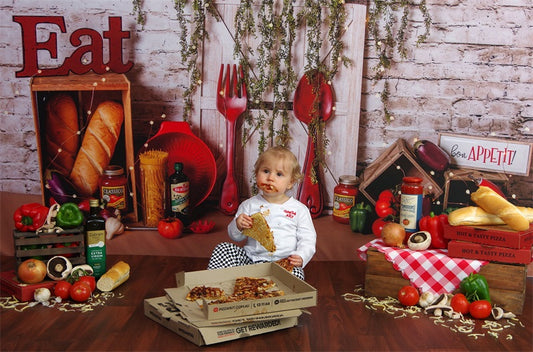 Fox Italian Kitchen Ware Snack Children Birthday Backdrop Designed By Heather Galto