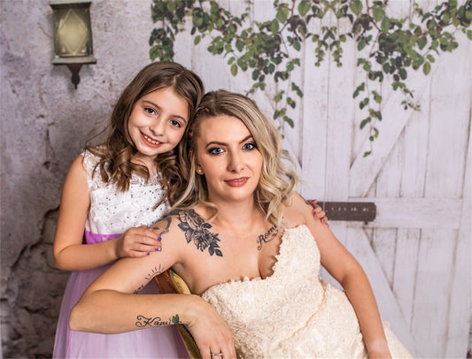 Fox Rolled Retro Wood Spring Vinyl Photography Backdrop - Foxbackdrop
