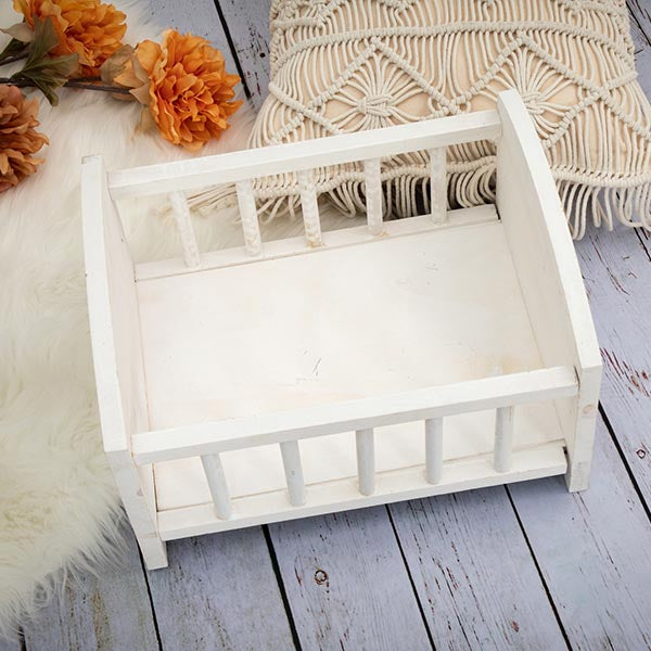 Fox Retro Wood Crib Newborn Baby Photo Studio Props