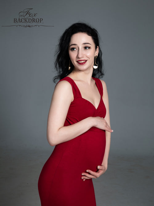Fox Off the Shoulder Mermaid Long Maternity Dress for Photoshoot - Foxbackdrop