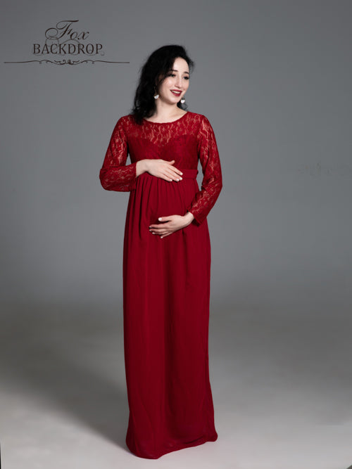 long maternity dress Buy Sale Fox Long Chiffon Woman Maternity Dress for Photography – Foxbackdrop
