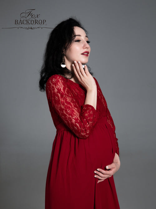 Fox Long Chiffon Woman Maternity Dress for Photography - Foxbackdrop