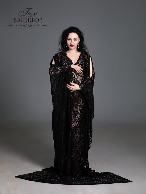 Fox Sexy Lace Mopping Maternity Dress for Photography - Foxbackdrop