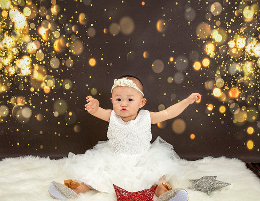 RTS Fox Shiny Black Bokeh Vinyl Photography Backdrop