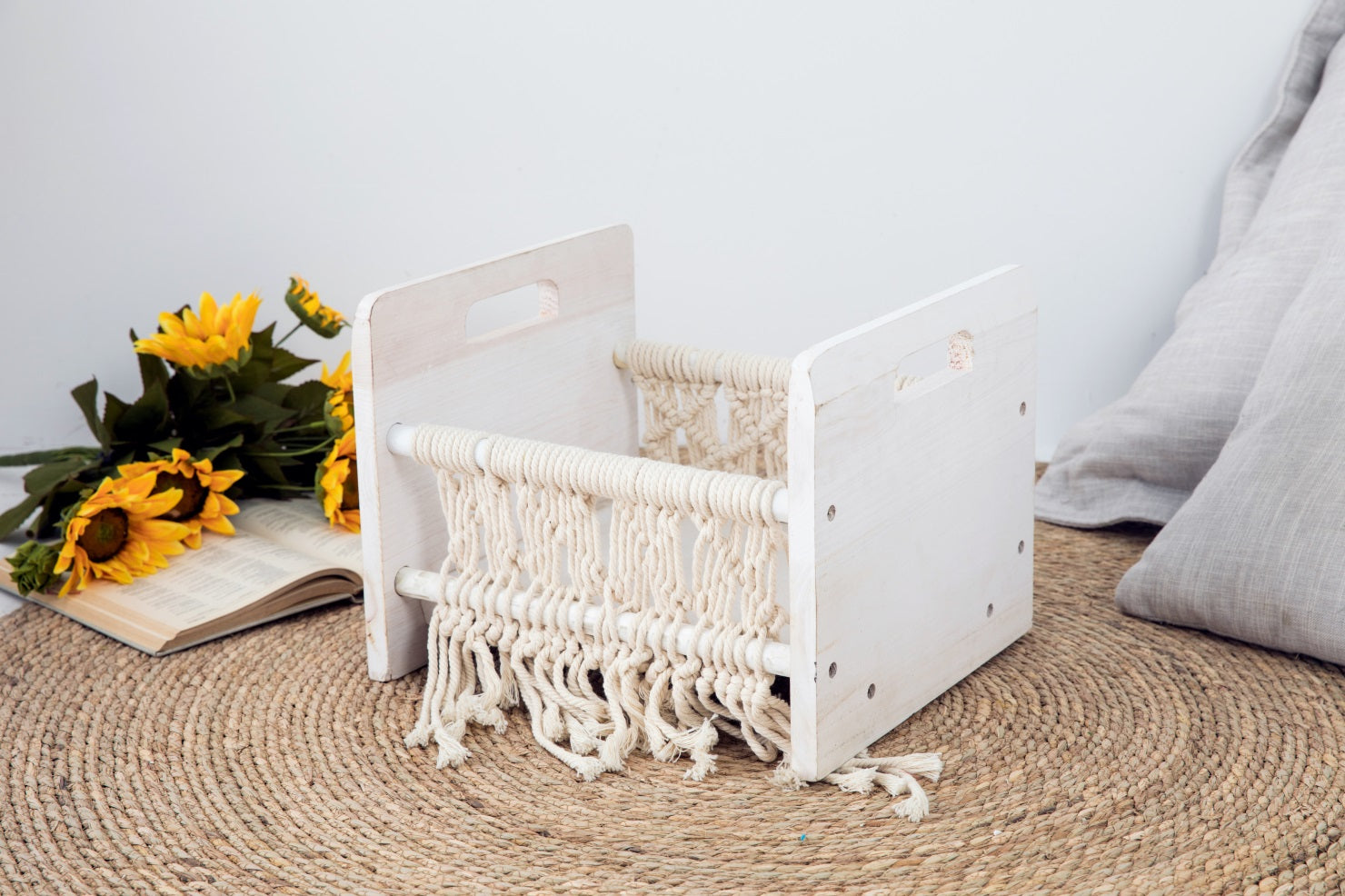 Fox Newborn Baby Wooden Prop Bed Photography Props - Foxbackdrop