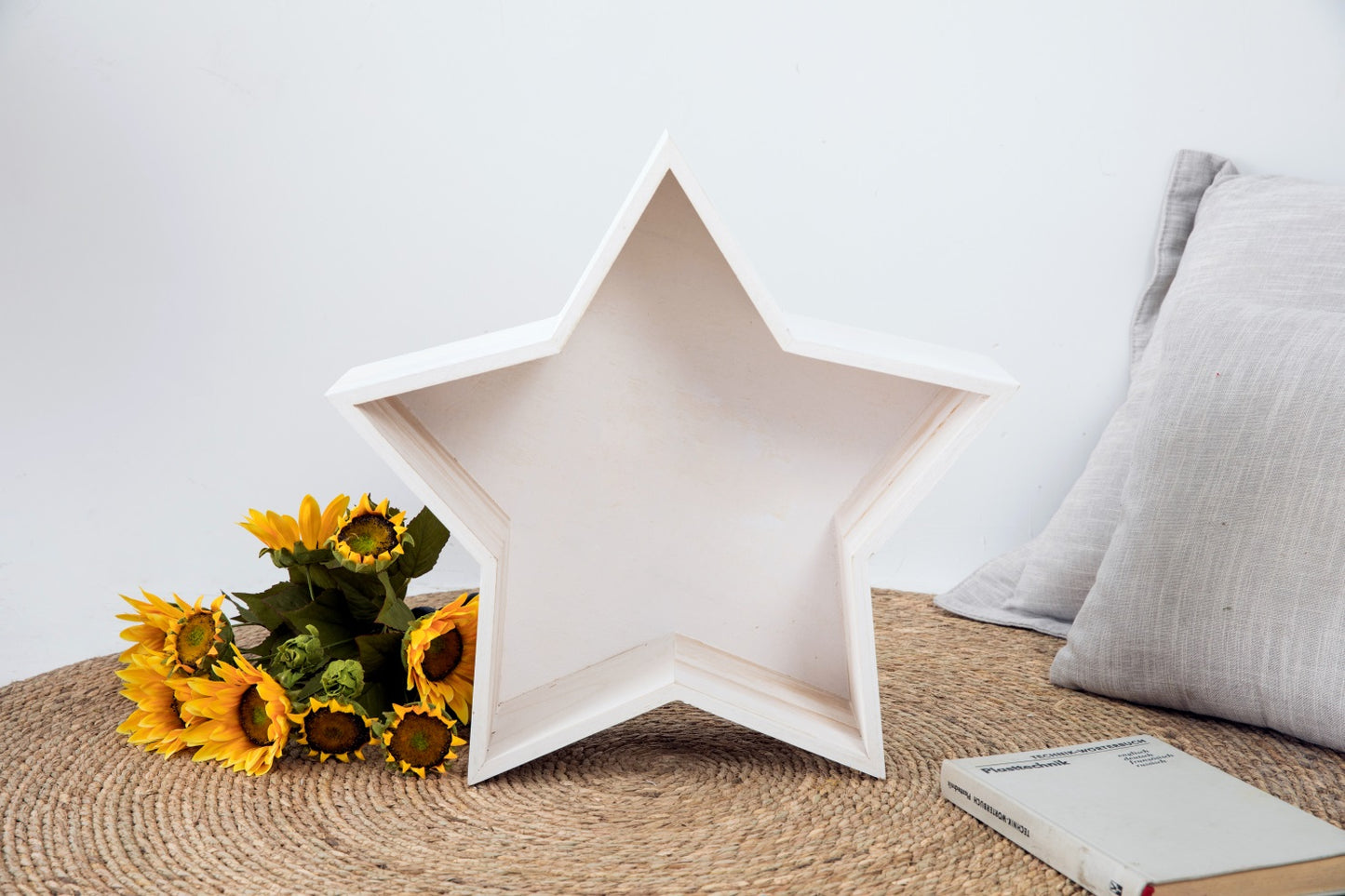 RTS Fox Newborn Photography Props Mini Baby Star White Wooden Box Prop (only US address) - Foxbackdrop