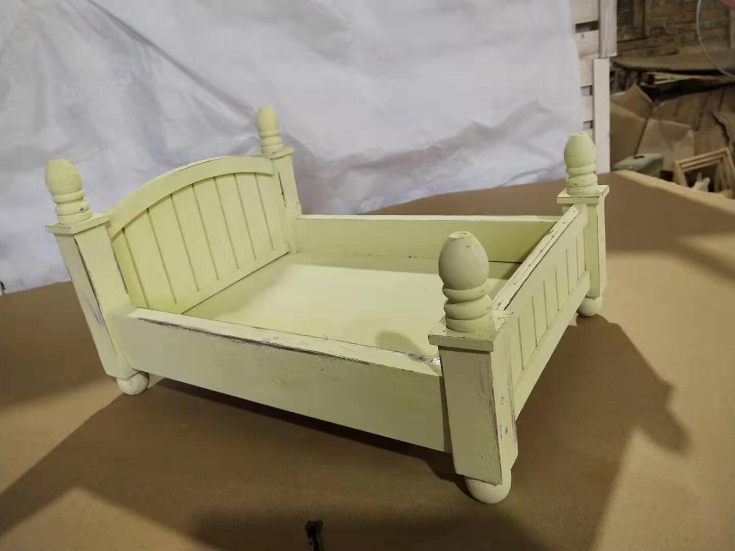 RTS Fox Wooden Bed for Newborn Baby Photo Prop - Foxbackdrop