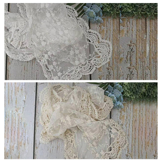 Fox 30x170cm Lace Wrap Photograph Flower Pattern