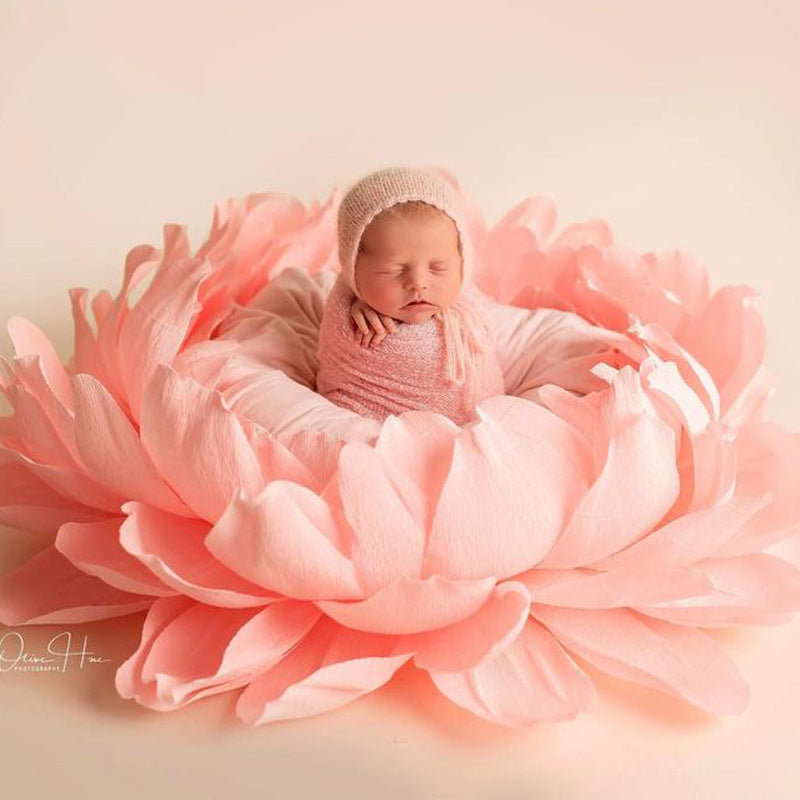 Fox Pink Flowers Baby Bed for Newborn Photo Prop - Foxbackdrop