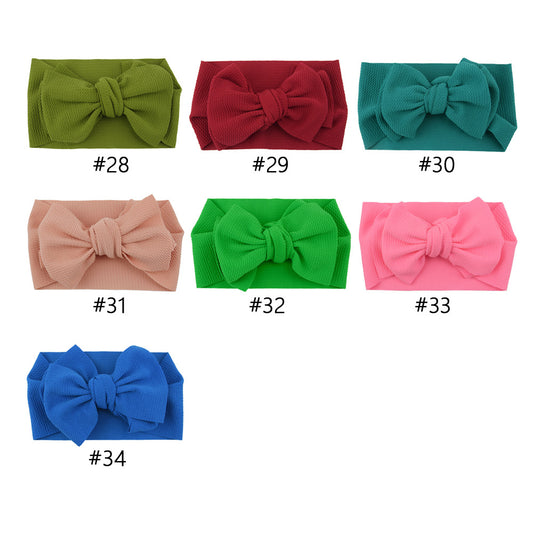 Fox DIY Fabric Hairband Baby Headband Nylon Big Bow Head Flower