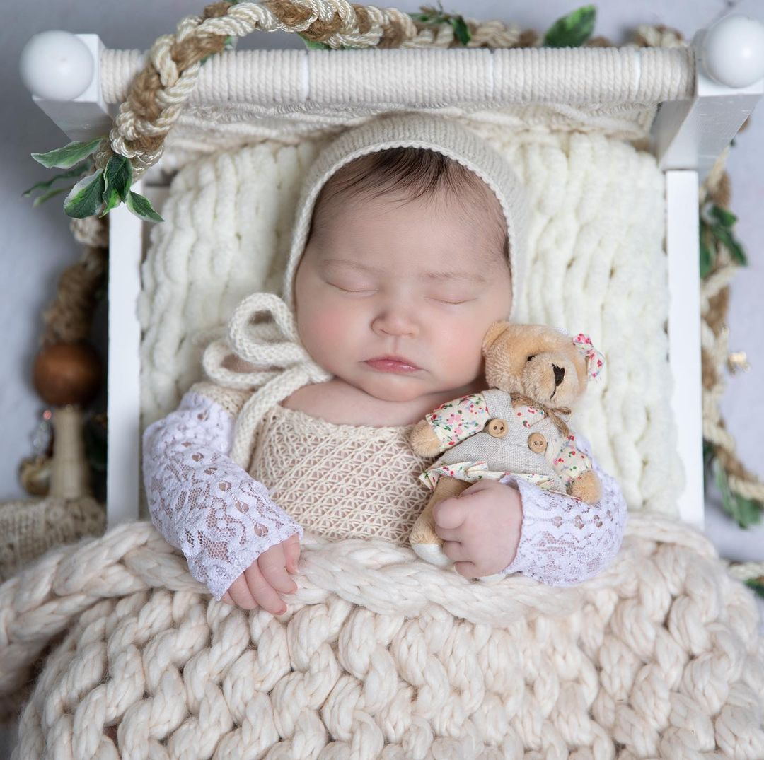 Fox Newborn Baby Wooden Prop Bed Photography Props - Foxbackdrop
